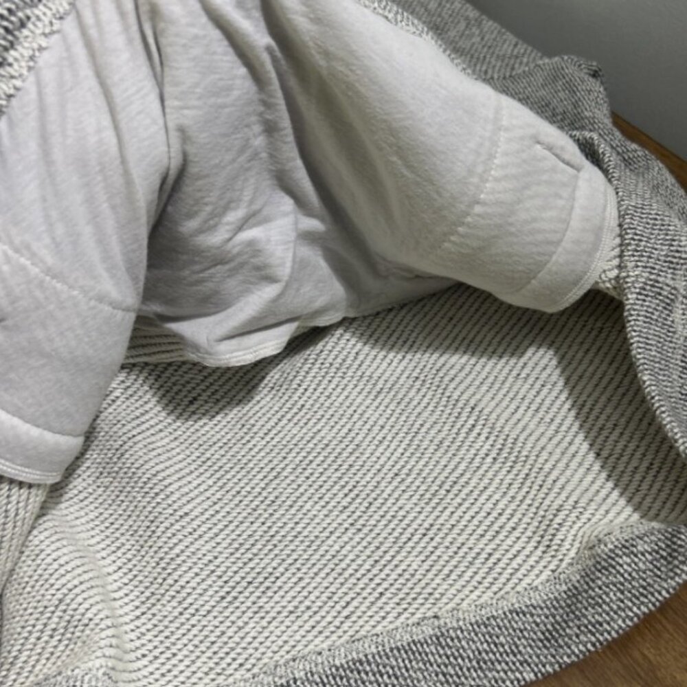 Eileen Fisher 100% Organic Cotton Pullover Sweater Women’s PL Gray Cowl Neck - Picture 6 of 7
